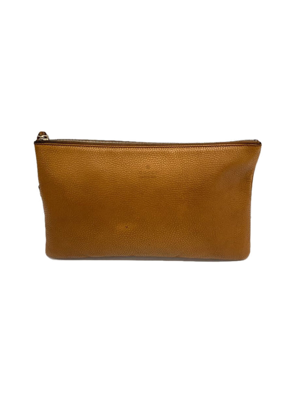 Gucci Clutch Bag Bamboo Leather Brown